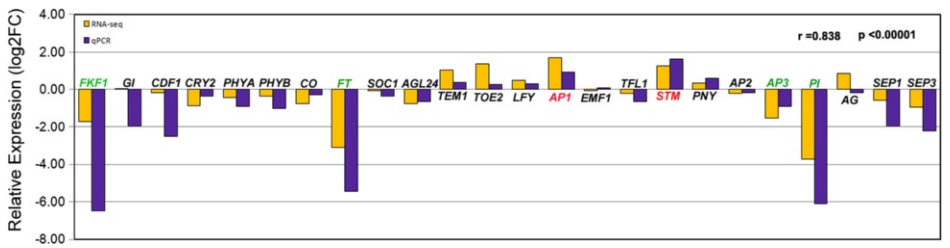 RNA-seq 与qPCR验证图